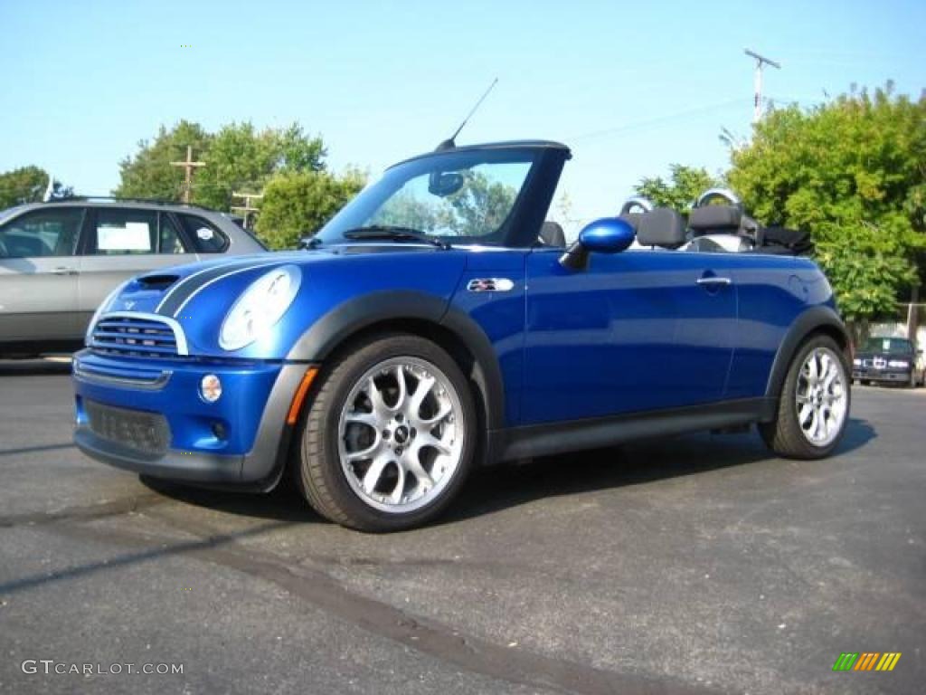 2006 Cooper S Convertible - Hyper Blue Metallic / Space Gray/Panther Black photo #1