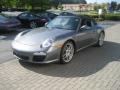 2009 Meteor Grey Metallic Porsche 911 Carrera S Cabriolet  photo #1