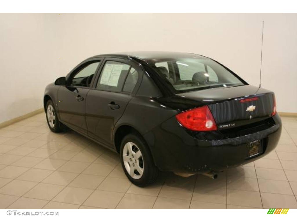 2007 Cobalt LS Sedan - Black / Gray photo #5