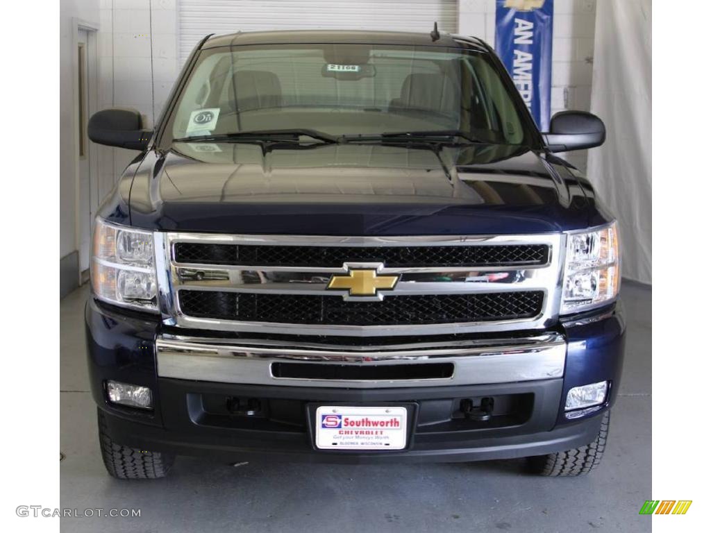 2009 Silverado 1500 LT Z71 Crew Cab 4x4 - Imperial Blue Metallic / Ebony photo #2
