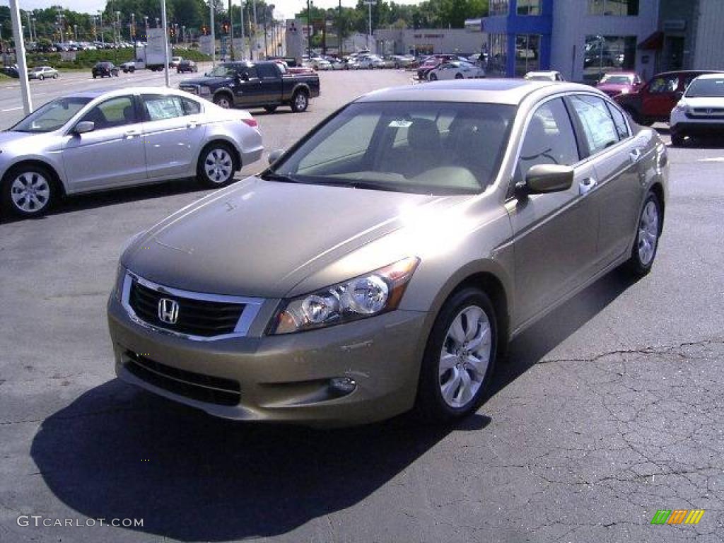 2010 Accord EX V6 Sedan - Bold Beige Metallic / Ivory photo #1