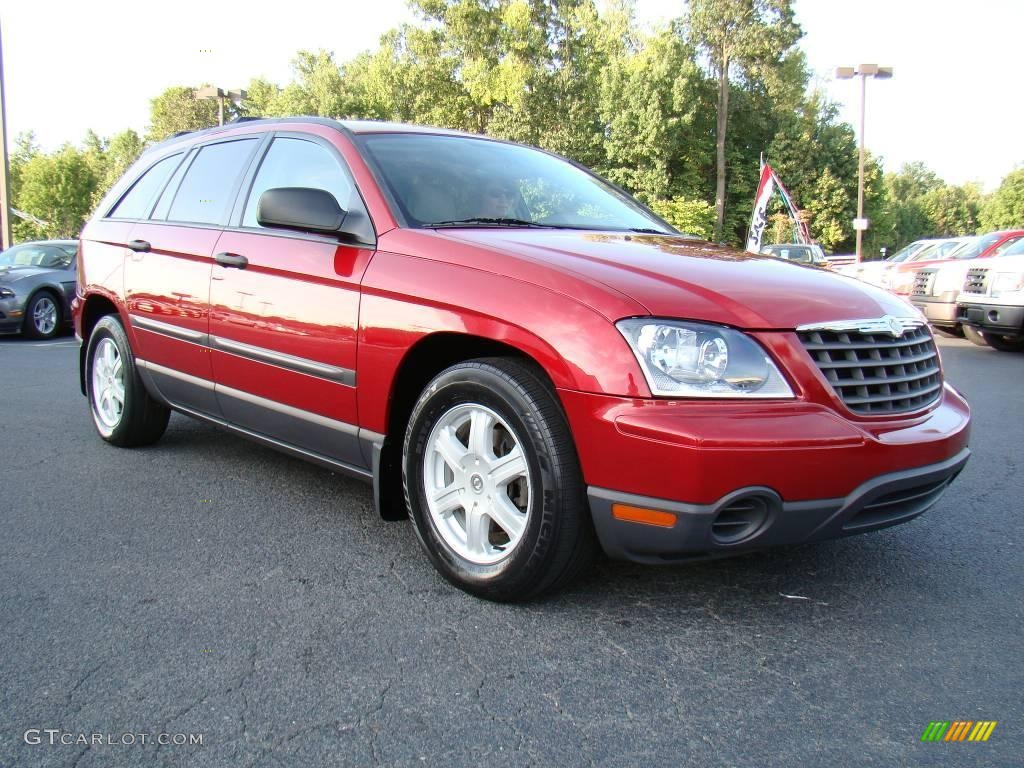 2006 Pacifica  - Inferno Red Crystal Pearl / Light Taupe photo #1