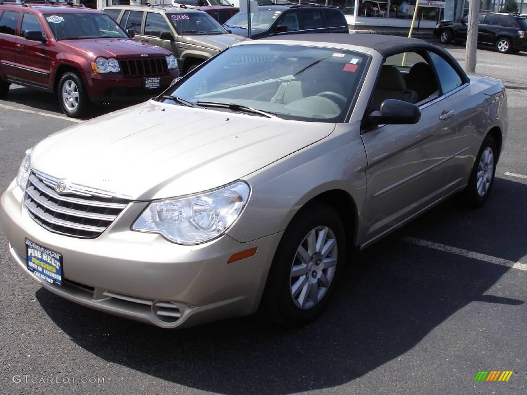 2008 Sebring LX Convertible - Light Sandstone Metallic / Dark Khaki/Light Graystone photo #1