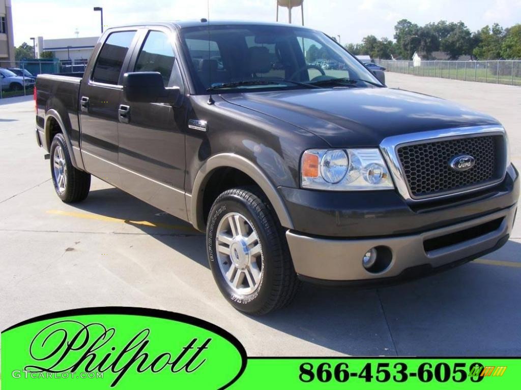 2006 F150 Lariat SuperCrew - Dark Stone Metallic / Tan photo #1