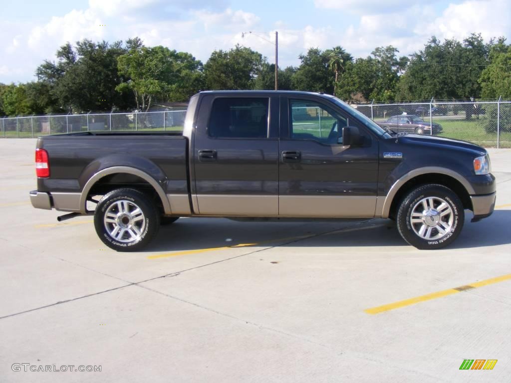 2006 F150 Lariat SuperCrew - Dark Stone Metallic / Tan photo #2