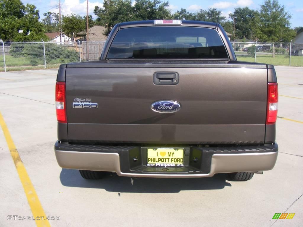 2006 F150 Lariat SuperCrew - Dark Stone Metallic / Tan photo #4