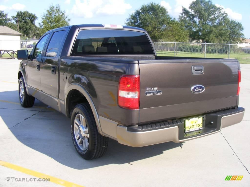 2006 F150 Lariat SuperCrew - Dark Stone Metallic / Tan photo #5
