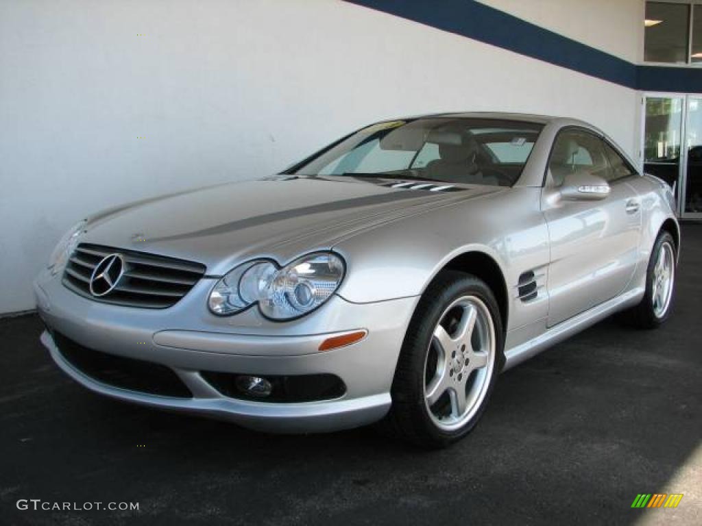 2003 SL 500 Roadster - Brilliant Silver Metallic / Ash photo #1