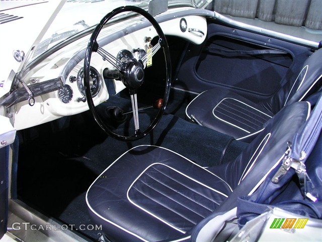 Blue Interior 1956 Austin-Healey 100M LeMans Roadster Photo #180114