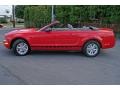 2008 Torch Red Ford Mustang V6 Deluxe Convertible  photo #8