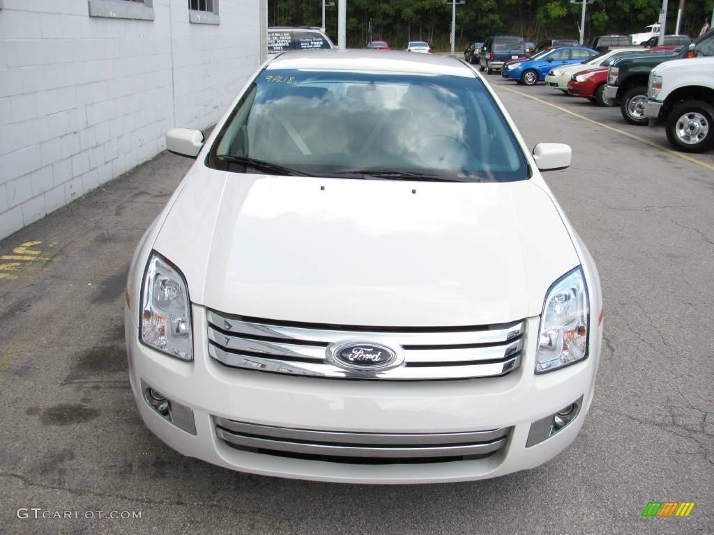 2008 Fusion SEL V6 - White Suede / Camel photo #4