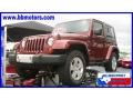 2008 Red Rock Crystal Pearl Jeep Wrangler X 4x4  photo #1