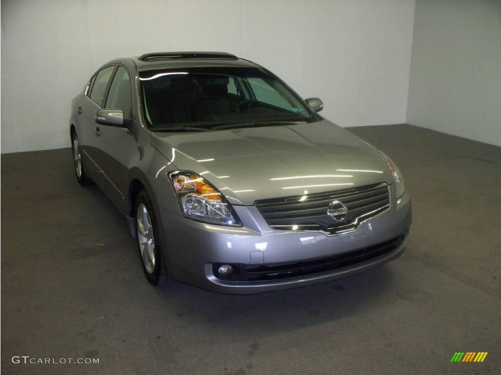 2008 Altima 3.5 SE - Precision Gray Metallic / Charcoal photo #1