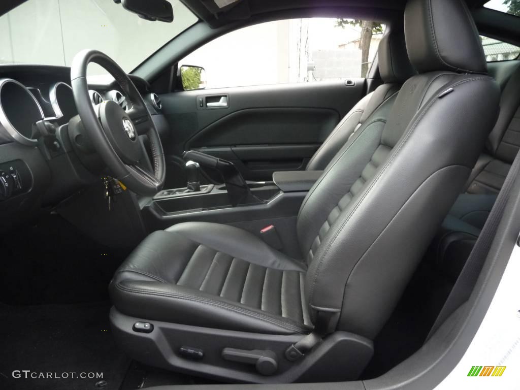 Black Leather Interior 2007 Ford Mustang Shelby Gt500 Coupe