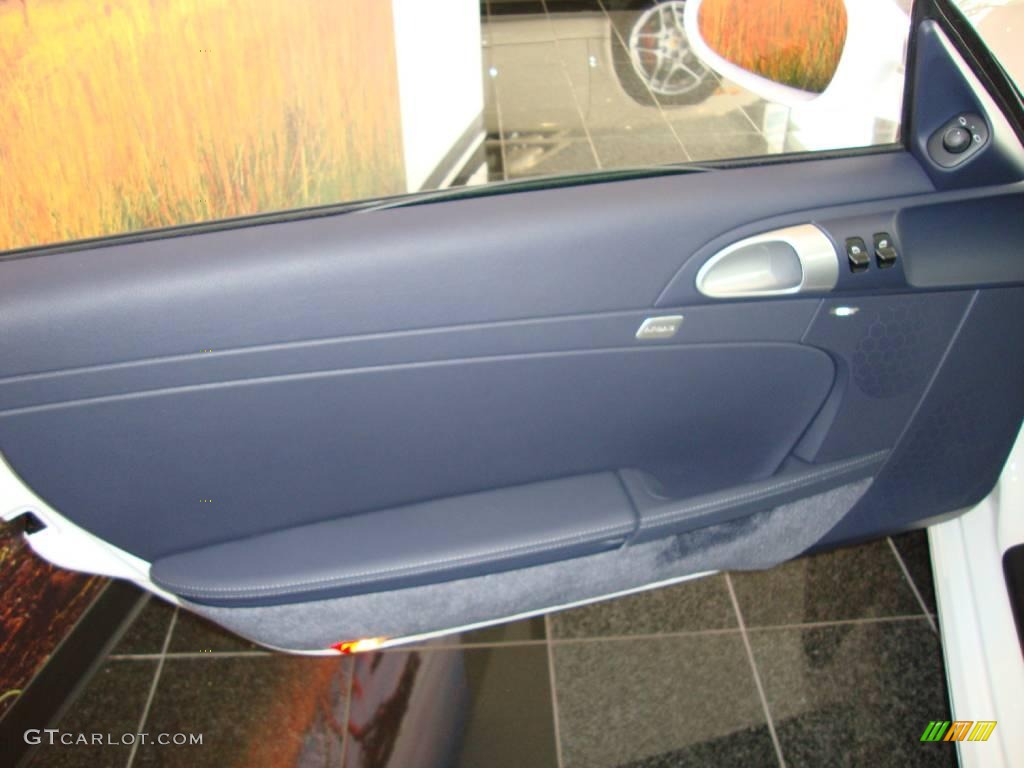2009 Porsche Cayman S Sea Blue Door Panel Photo #18041172