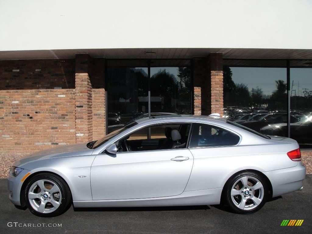 2009 3 Series 328i Coupe - Titanium Silver Metallic / Black photo #3