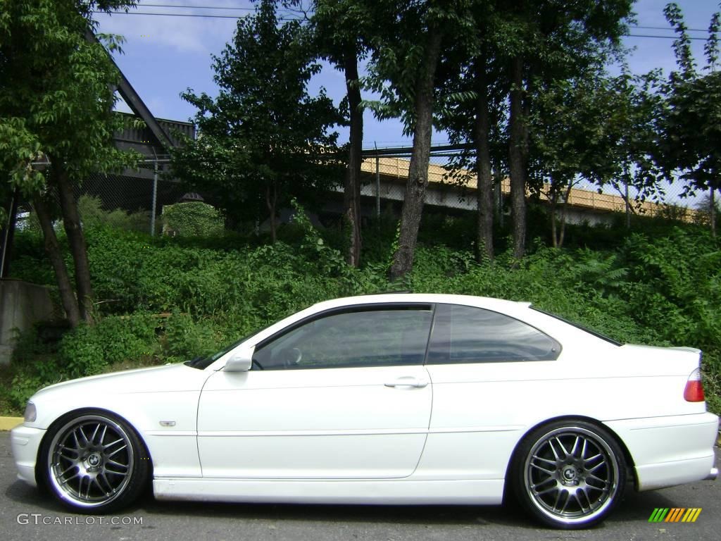 2002 3 Series 330i Coupe - Alpine White / Black photo #13