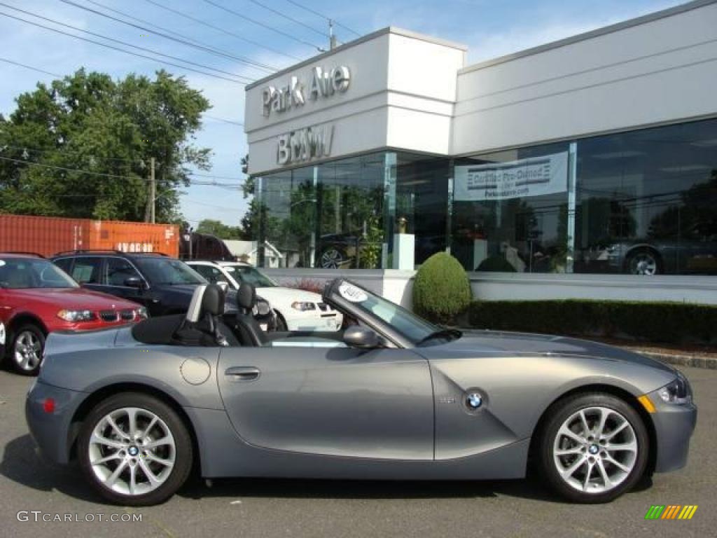 2007 Z4 3.0i Roadster - Stratus Grey Metallic / Black photo #1