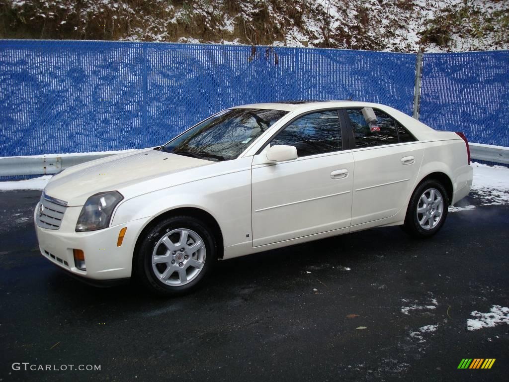 2007 CTS Sedan - White Diamond / Ebony photo #1