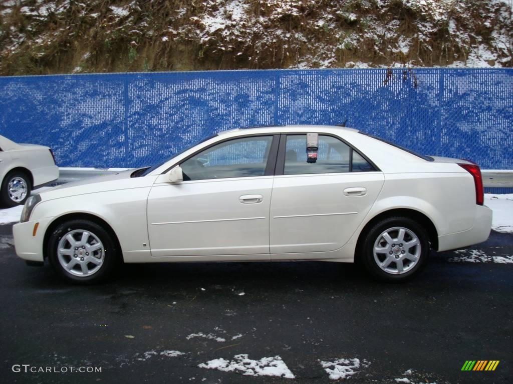 2007 CTS Sedan - White Diamond / Ebony photo #2