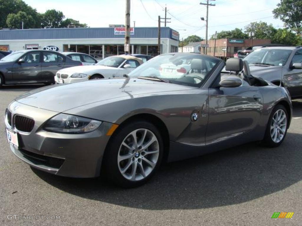 2007 Z4 3.0i Roadster - Stratus Grey Metallic / Black photo #6