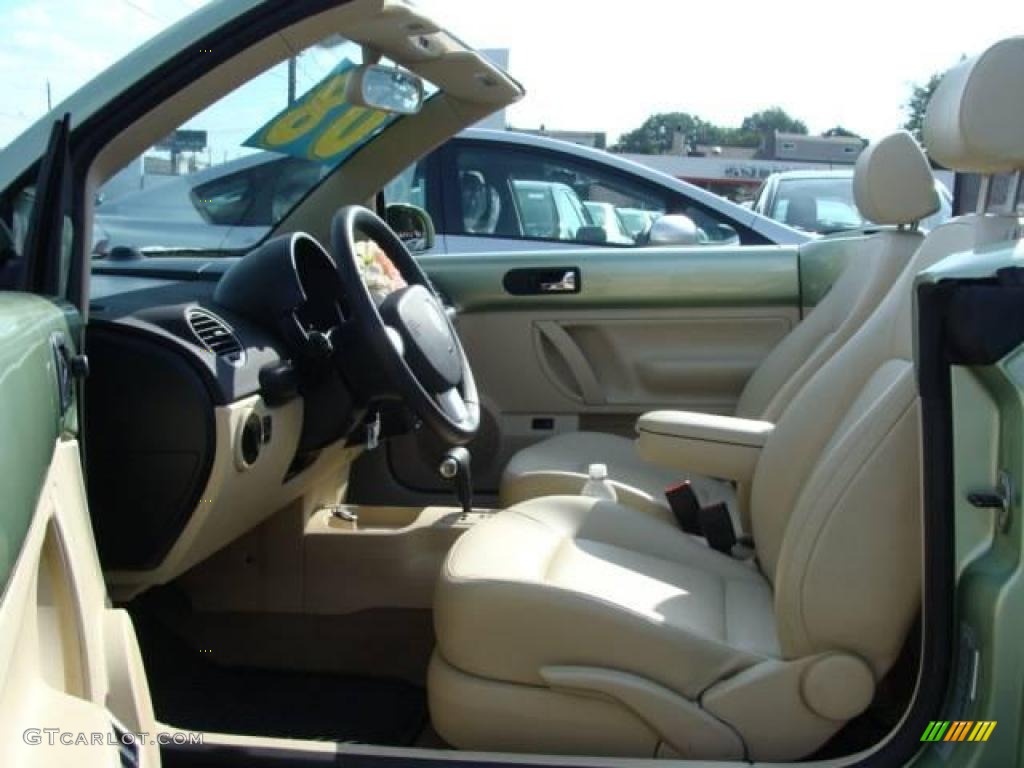 2008 New Beetle SE Convertible - Gecko Green / Cream Beige photo #8