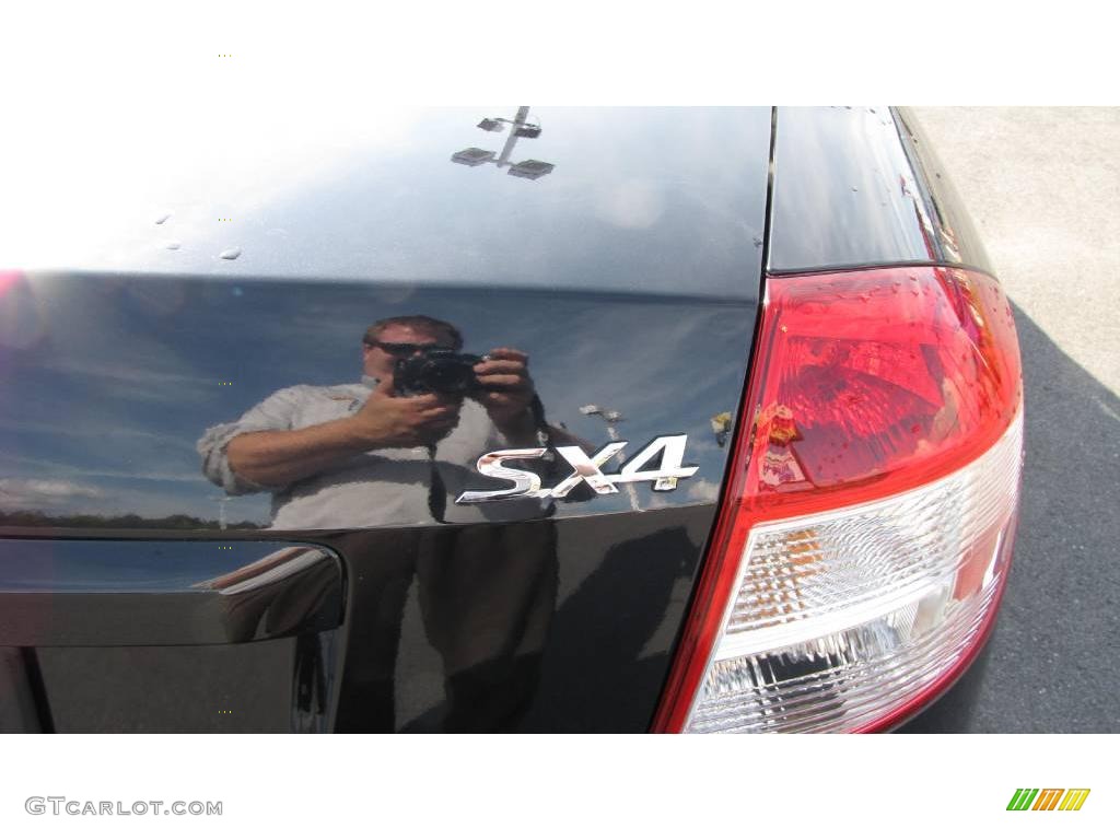 2008 SX4 Sport Sedan - Black Pearl Metallic / Black photo #5