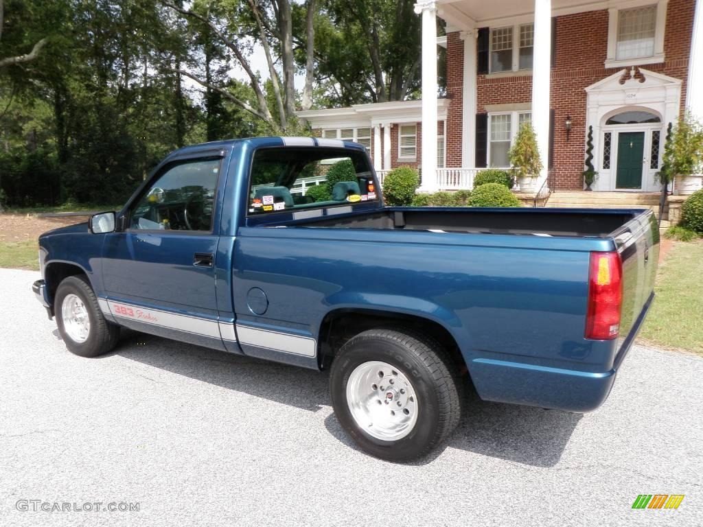 1992 C/K C1500 Regular Cab - Catalina Blue Metallic / Blue photo #4