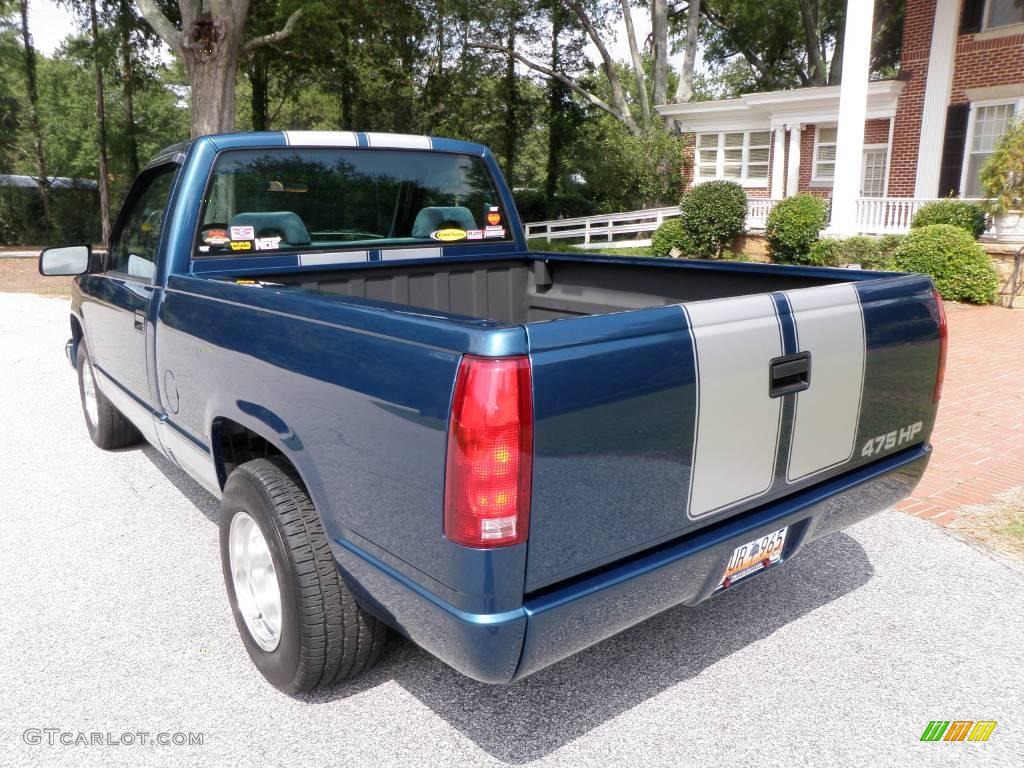 1992 C/K C1500 Regular Cab - Catalina Blue Metallic / Blue photo #5