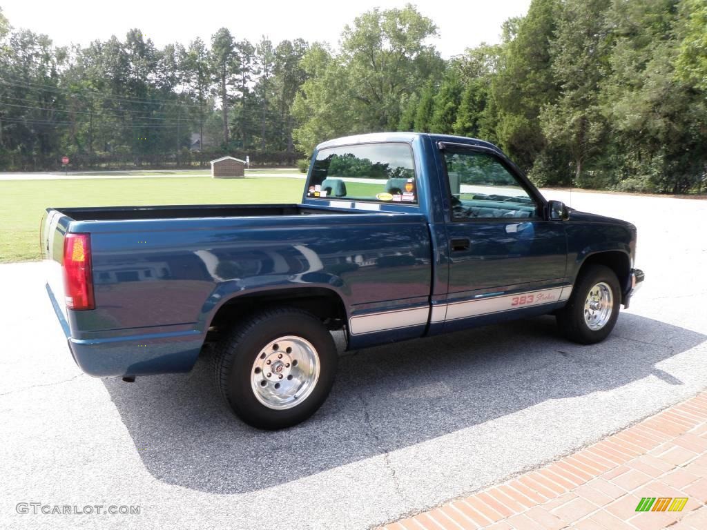 1992 C/K C1500 Regular Cab - Catalina Blue Metallic / Blue photo #8
