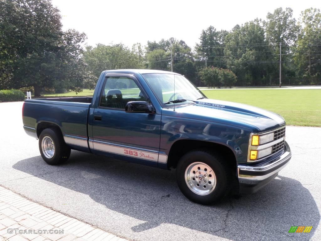 1992 C/K C1500 Regular Cab - Catalina Blue Metallic / Blue photo #10