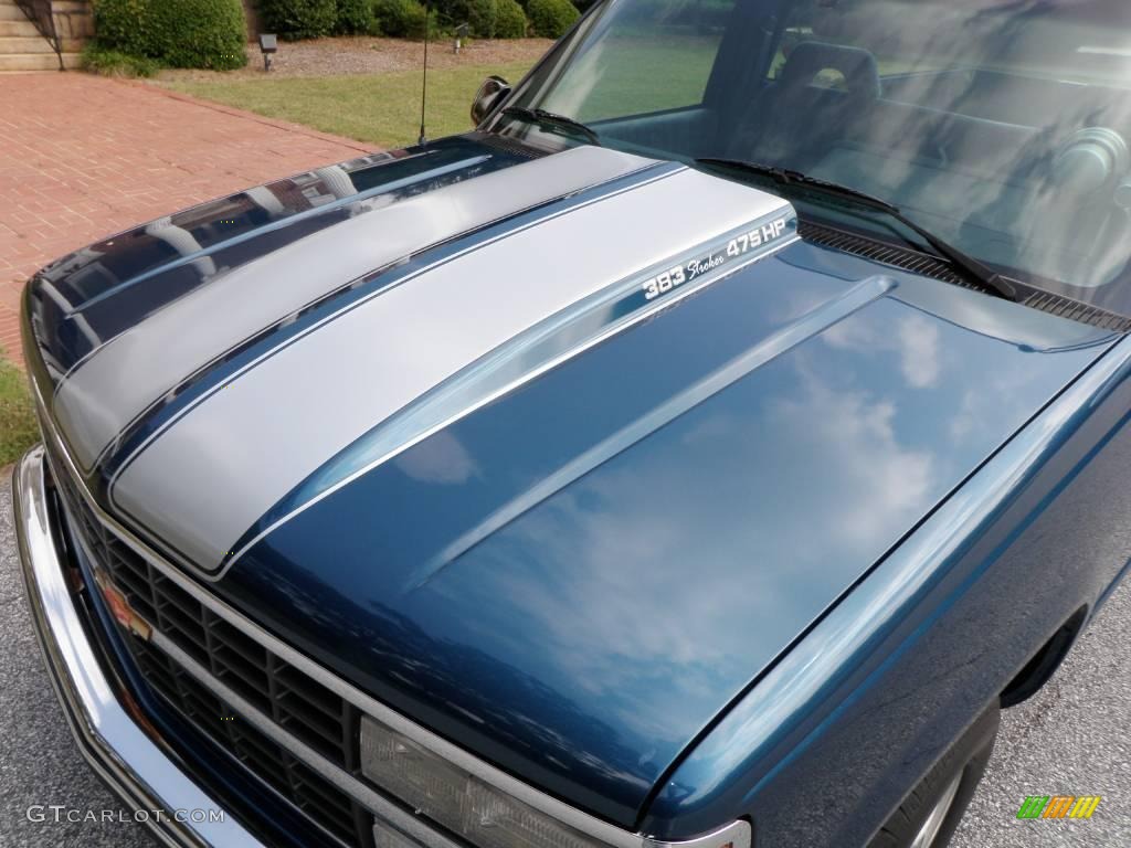 1992 C/K C1500 Regular Cab - Catalina Blue Metallic / Blue photo #14