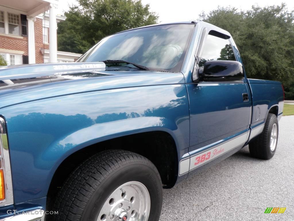 1992 C/K C1500 Regular Cab - Catalina Blue Metallic / Blue photo #18