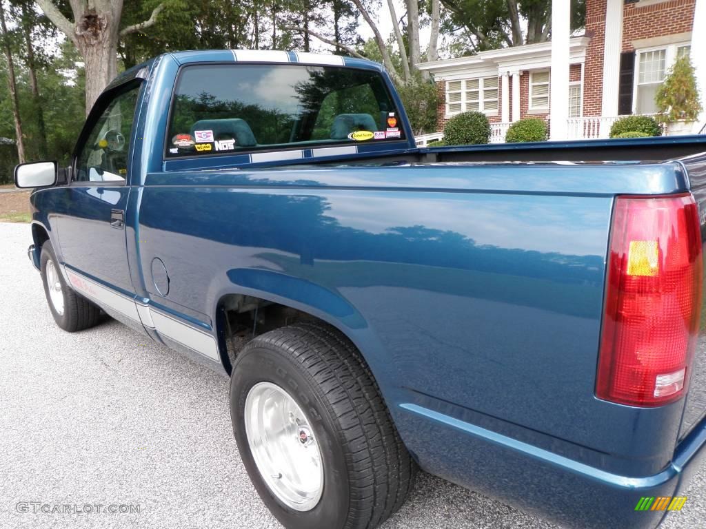 1992 C/K C1500 Regular Cab - Catalina Blue Metallic / Blue photo #22