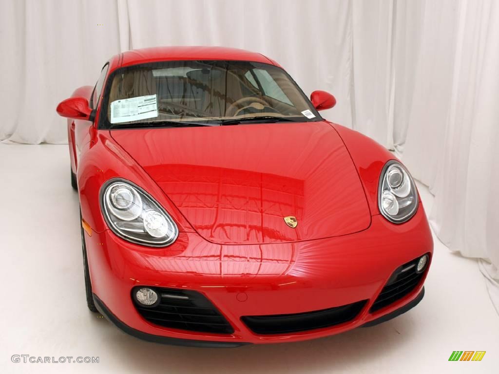 2009 Cayman  - Guards Red / Sand Beige photo #17