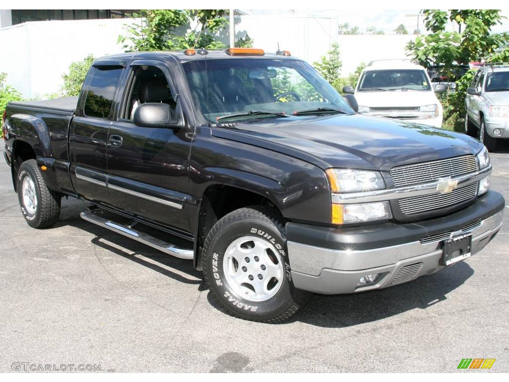 2003 Silverado 1500 LT Extended Cab 4x4 - Dark Gray Metallic / Dark Charcoal photo #3