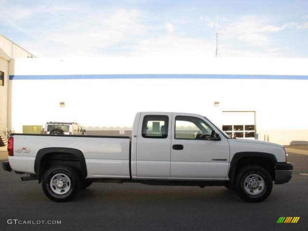 2003 Silverado 2500HD LS Extended Cab 4x4 - Summit White / Dark Charcoal photo #4