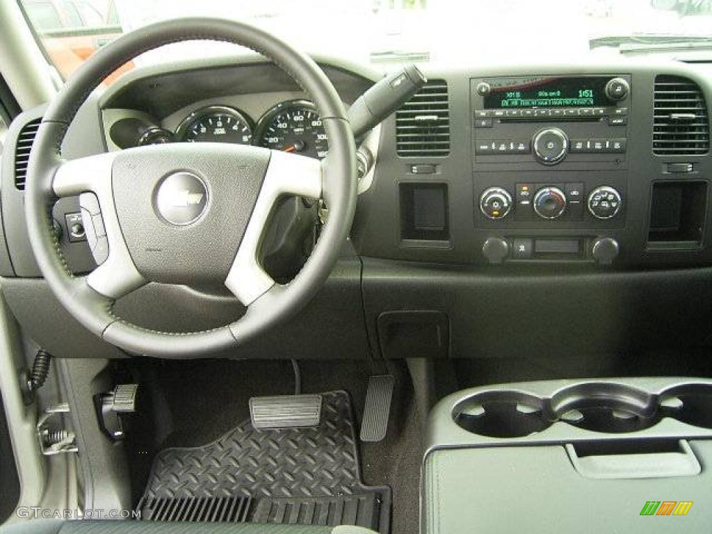 2009 Silverado 1500 LT Extended Cab - Silver Birch Metallic / Ebony photo #17