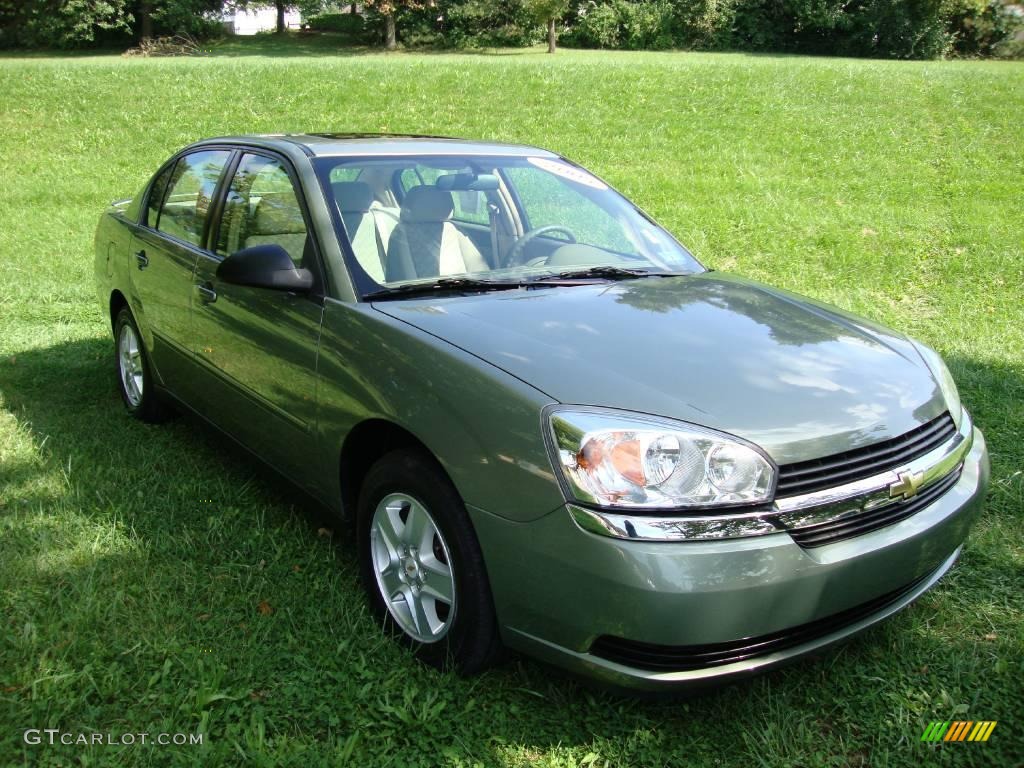 2005 Malibu LS V6 Sedan - Silver Green Metallic / Neutral Beige photo #4