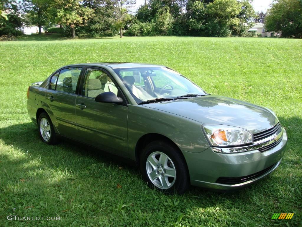 2005 Malibu LS V6 Sedan - Silver Green Metallic / Neutral Beige photo #5