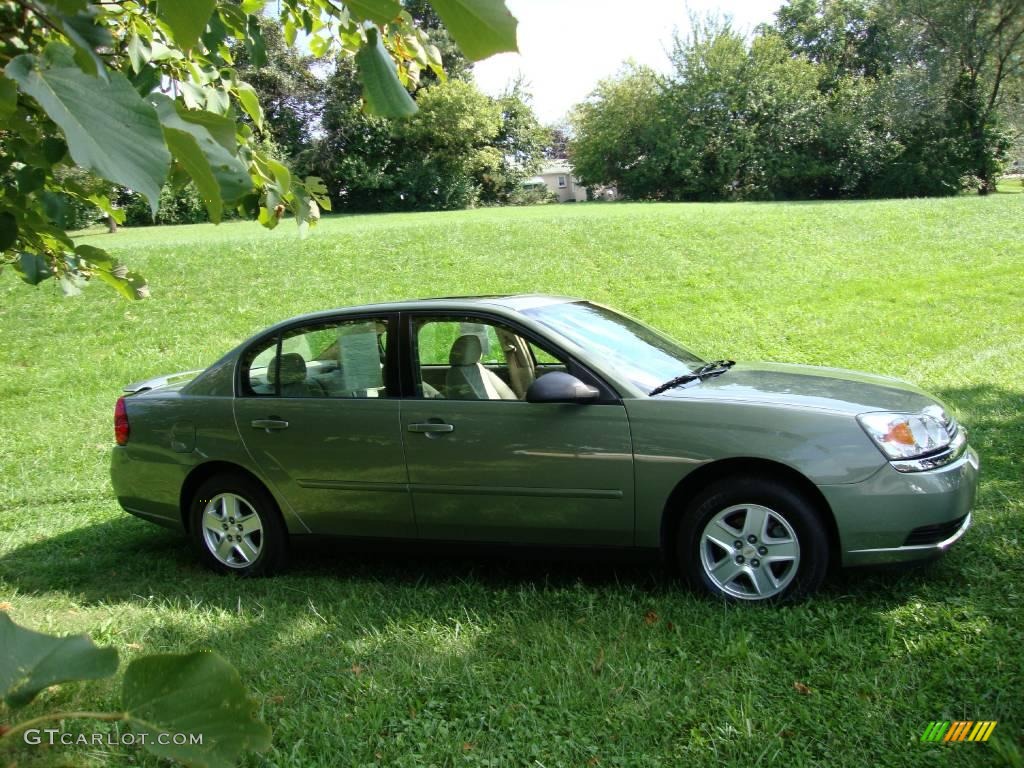 2005 Malibu LS V6 Sedan - Silver Green Metallic / Neutral Beige photo #6