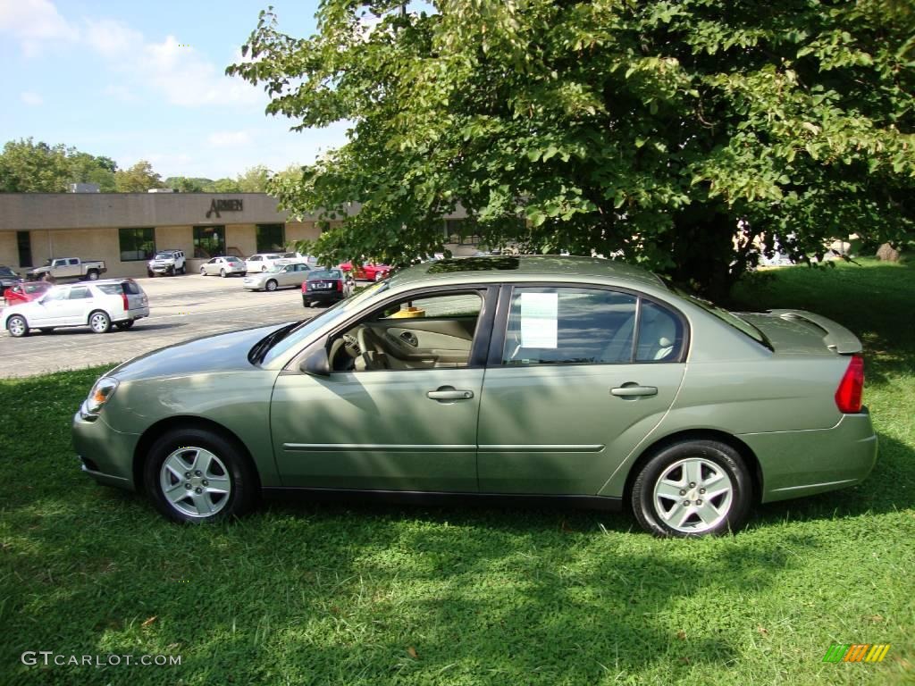 2005 Malibu LS V6 Sedan - Silver Green Metallic / Neutral Beige photo #10