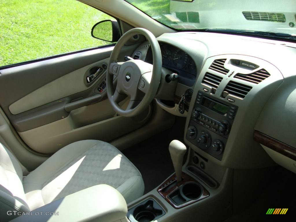 2005 Malibu LS V6 Sedan - Silver Green Metallic / Neutral Beige photo #18