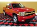 2007 Victory Red Chevrolet Silverado 1500 LTZ Crew Cab 4x4  photo #1