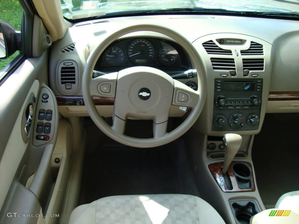 2005 Malibu LS V6 Sedan - Silver Green Metallic / Neutral Beige photo #33
