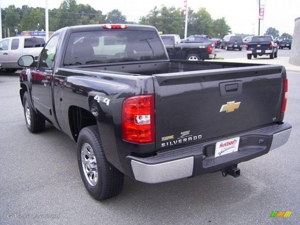 2009 Silverado 1500 LT Regular Cab 4x4 - Blue Granite Metallic / Ebony photo #2