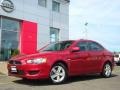 2008 Rally Red Pearl Mitsubishi Lancer ES  photo #4