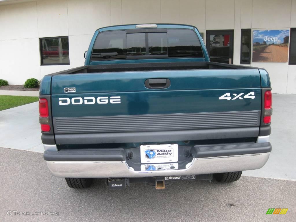 1998 Ram 1500 Laramie SLT Extended Cab 4x4 - Emerald Green Pearl / Gray photo #4