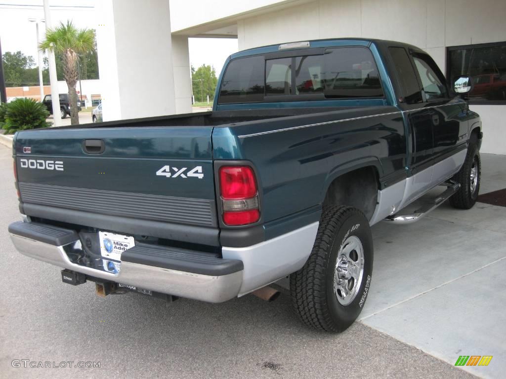 1998 Ram 1500 Laramie SLT Extended Cab 4x4 - Emerald Green Pearl / Gray photo #7