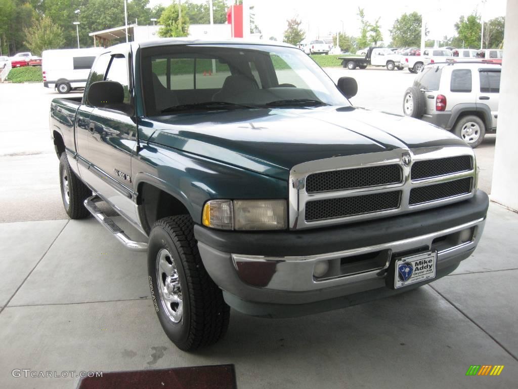1998 Ram 1500 Laramie SLT Extended Cab 4x4 - Emerald Green Pearl / Gray photo #9
